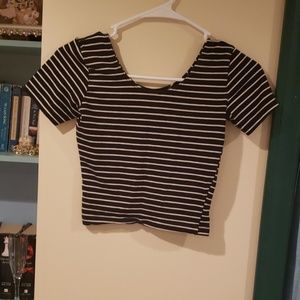 Striped crop top